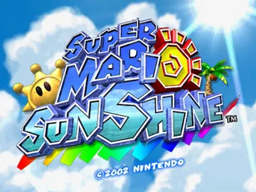 Super Mario Sunshine screen shot title